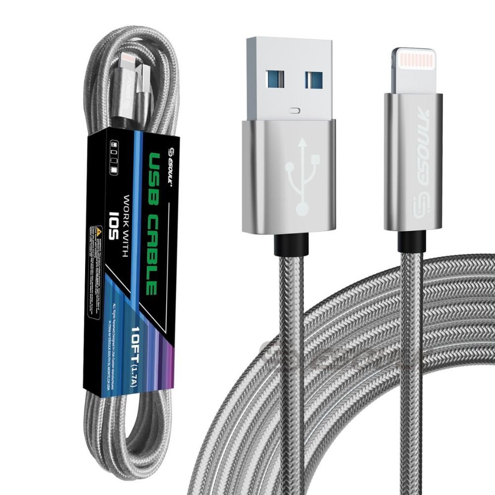 10FT USB Cable For IPhone XS/XR/XS MAX 1.7A - Univex Hub10FT USB Cable For IPhone XS/XR/XS MAX 1.7A