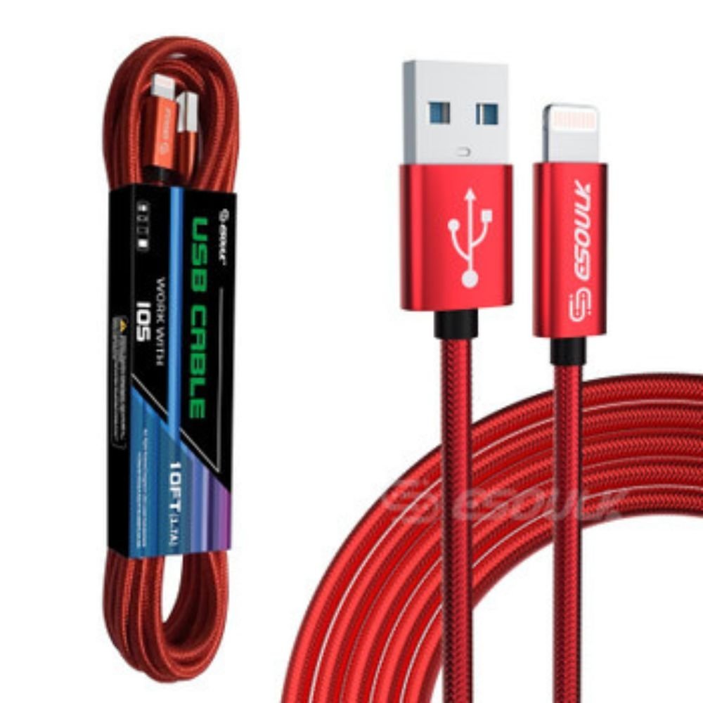 10FT USB Cable For IPhone XS/XR/XS MAX 1.7A - Univex Hub10FT USB Cable For IPhone XS/XR/XS MAX 1.7A