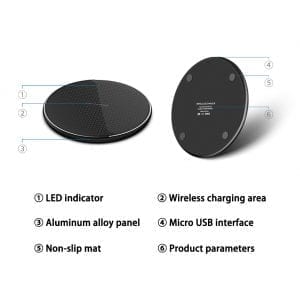 15W Fast Wireless Charger Pad - Univex Hub15W Fast Wireless Charger Pad