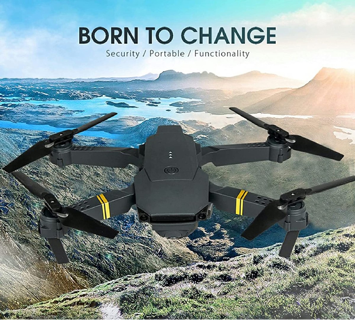 4K HD Dual Camera RC FPV WiFi Portable Wide Angle Foldable Quadcopter Drone - Univex Hub4K HD Dual Camera RC FPV WiFi Portable Wide Angle Foldable Quadcopter Drone