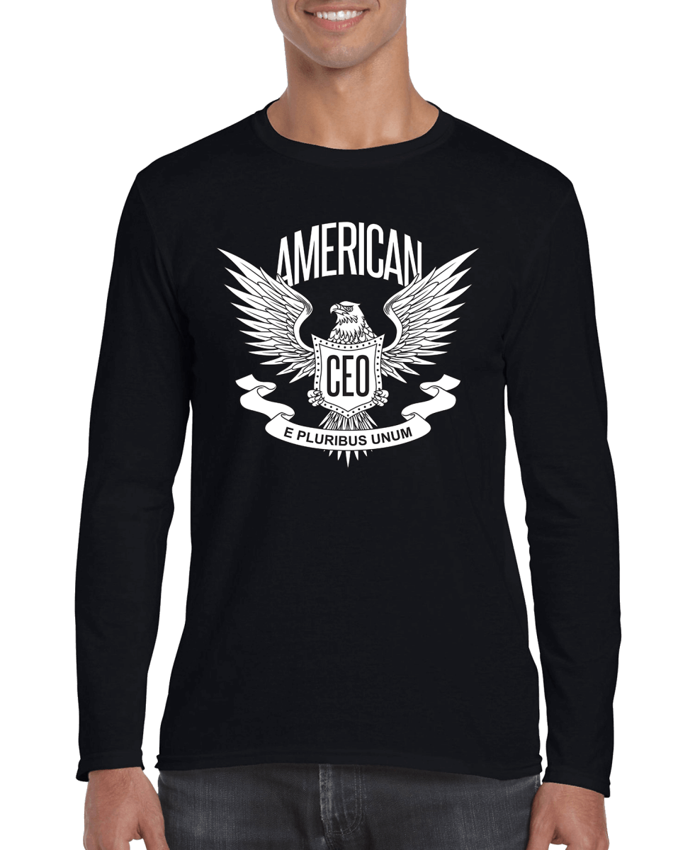 American CEO Patriotic Eagle Men's Long Sleeve Shirt - Univex HubAmerican CEO Patriotic Eagle Men's Long Sleeve Shirt