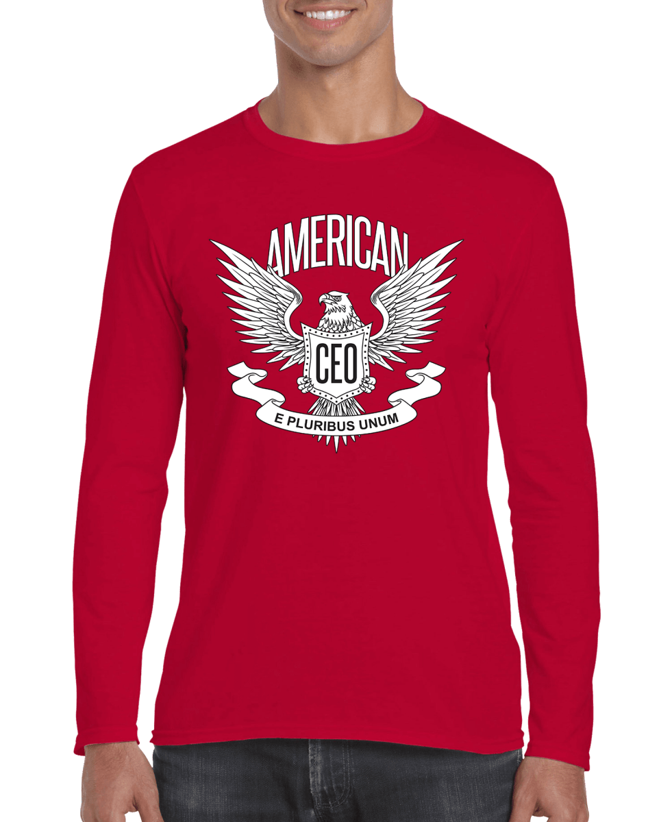 American CEO Patriotic Eagle Men's Long Sleeve Shirt - Univex HubAmerican CEO Patriotic Eagle Men's Long Sleeve Shirt