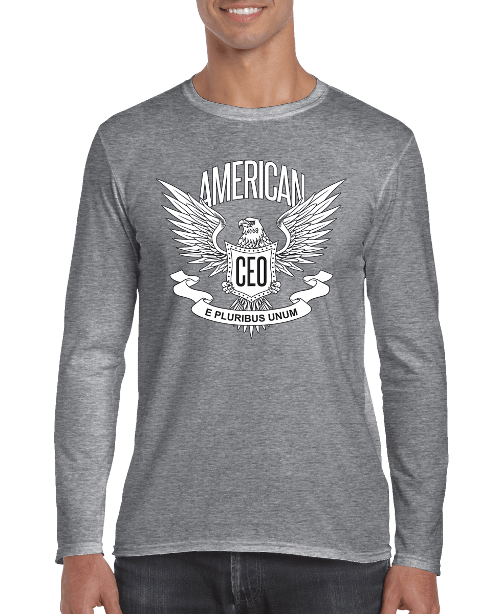 American CEO Patriotic Eagle Men's Long Sleeve Shirt - Univex HubAmerican CEO Patriotic Eagle Men's Long Sleeve Shirt