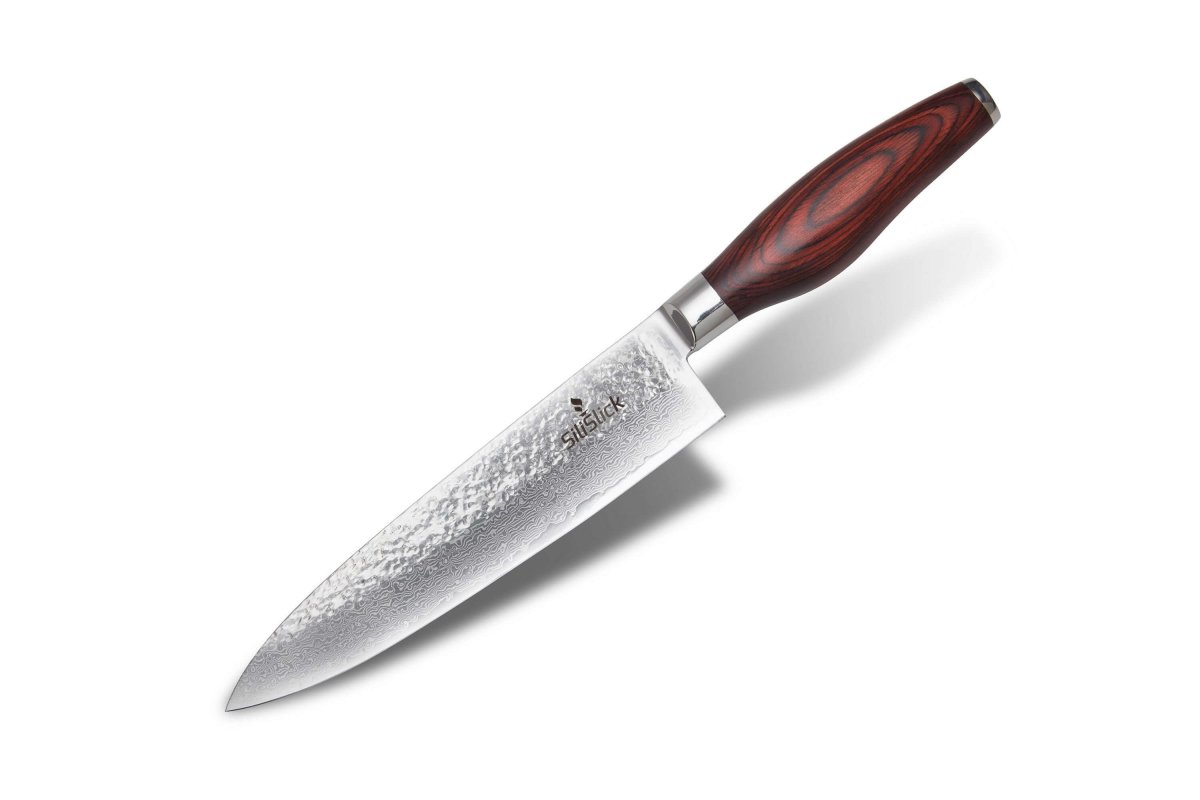 Damascus VG10 Chef Knife - Hammered Blade - Univex HubDamascus VG10 Chef Knife - Hammered Blade