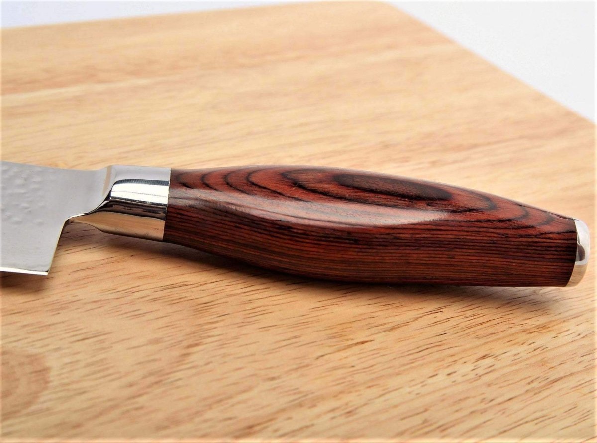 Damascus VG10 Chef Knife - Hammered Blade - Univex HubDamascus VG10 Chef Knife - Hammered Blade