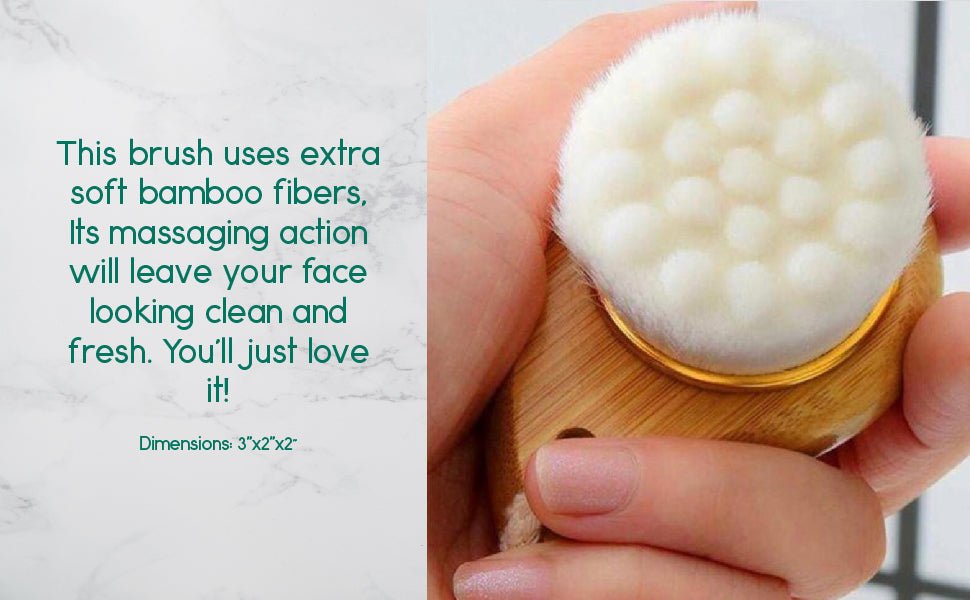 Facial Brush with Bamboo Handle - Univex HubFacial Brush with Bamboo Handle
