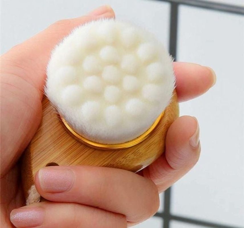 Facial Brush with Bamboo Handle - Univex HubFacial Brush with Bamboo Handle