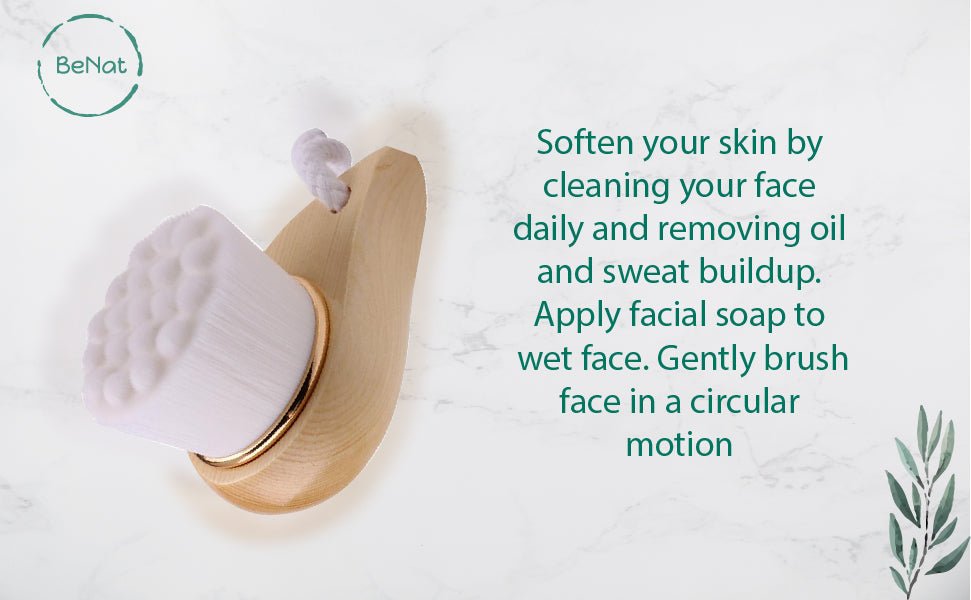 Facial Brush with Bamboo Handle - Univex HubFacial Brush with Bamboo Handle