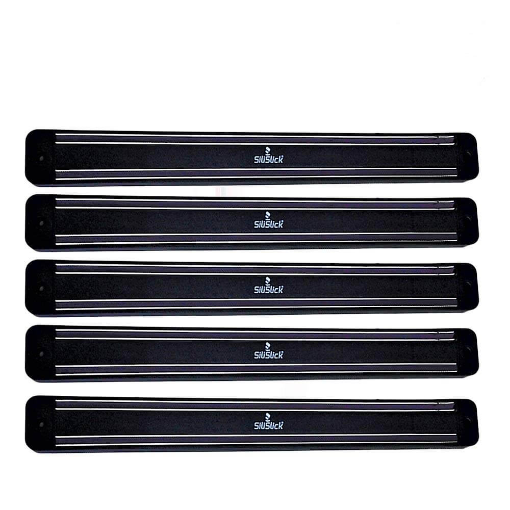 Magnetic Knife/Tool Rack - 5 Black - Univex HubMagnetic Knife/Tool Rack - 5 Black