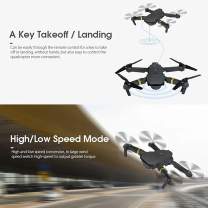 4K HD Dual Camera RC FPV WiFi Portable Wide Angle Foldable Quadcopter Drone - Univex Hub4K HD Dual Camera RC FPV WiFi Portable Wide Angle Foldable Quadcopter Drone