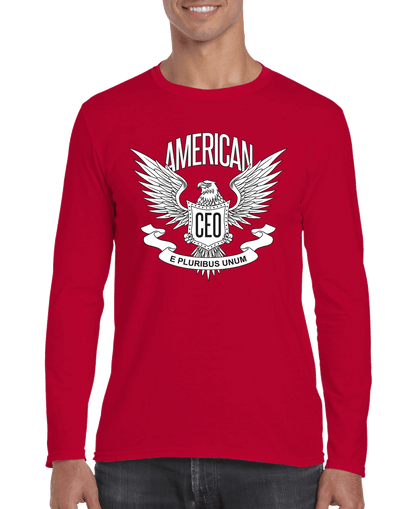 American CEO Patriotic Eagle Men's Long Sleeve Shirt - Univex HubAmerican CEO Patriotic Eagle Men's Long Sleeve Shirt