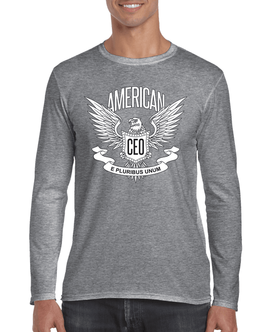 American CEO Patriotic Eagle Men's Long Sleeve Shirt - Univex HubAmerican CEO Patriotic Eagle Men's Long Sleeve Shirt