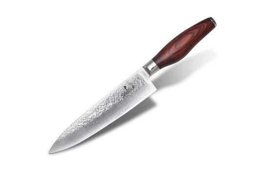 Damascus VG10 Chef Knife - Hammered Blade - Univex HubDamascus VG10 Chef Knife - Hammered Blade