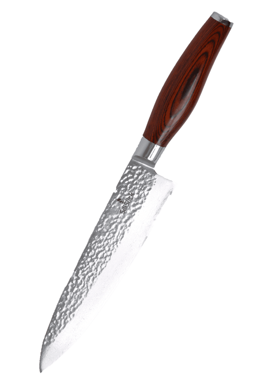 Damascus VG10 Chef Knife - Hammered Blade - Univex HubDamascus VG10 Chef Knife - Hammered Blade