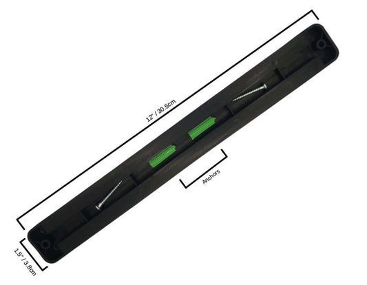 Magnetic Knife Tool Rack - 4 Strong Black Wall Mount - Univex HubMagnetic Knife Tool Rack - 4 Strong Black Wall Mount
