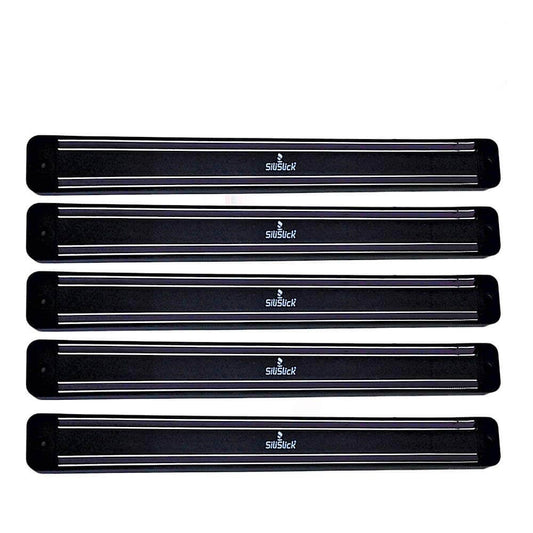 Magnetic Knife/Tool Rack - 5 Black - Univex HubMagnetic Knife/Tool Rack - 5 Black