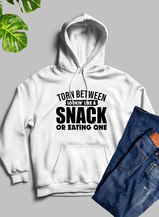 Torn Between Lookin Like A Snack Or Eating One Hoodie - Univex HubTorn Between Lookin Like A Snack Or Eating One Hoodie