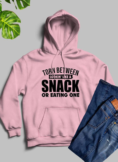 Torn Between Lookin Like A Snack Or Eating One Hoodie - Univex HubTorn Between Lookin Like A Snack Or Eating One Hoodie